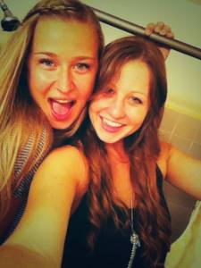 With the roommie, freshman year